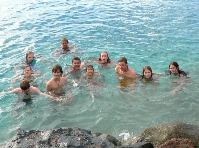 58- Baignade dans le lagon de Raiatea 